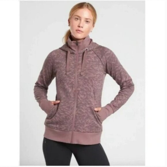 Athleta Triumph Printed Zip Up Hoodie - Picture 1 of 12